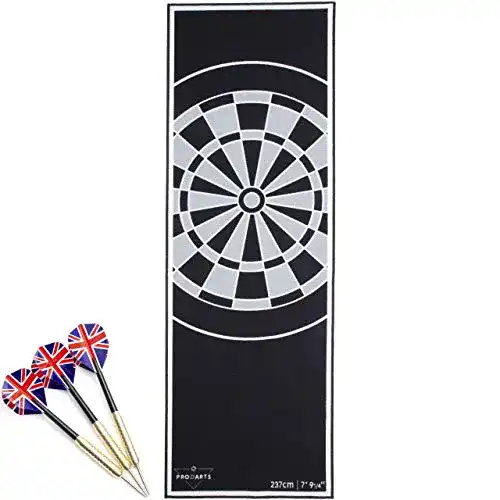 Dartteppich smartpeas Dart Teppich Nylon Long mit Dart Oche