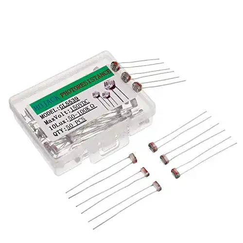 LDR BOJACK 50 Stück GL5539 Lichtwiderstand 5 mm