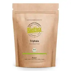 Triphala Biotiva Bio Pulver, 100% Vegan (200g)