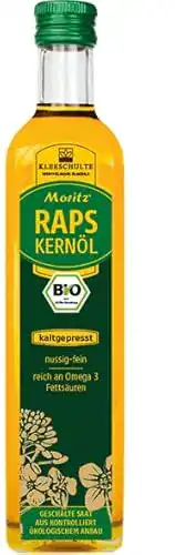 Bio-Rapsöl Ölmühle Kleeschulte MORITZ BIO Rapskernöl
