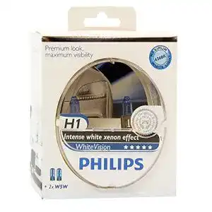 H1-Birne Philips WhiteVision Xenon-Effekt