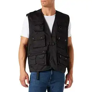 Anglerweste Mil-Tec Jagd- und mit 14 Taschen und Netzfunktion Outdoorweste viele Farben