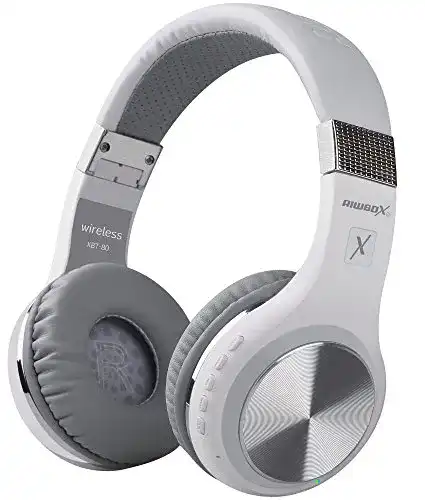 Kopfhörer (weiß) Riwbox Bluetooth-Kopfhörer, XBT-80 Faltbar