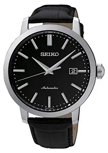 Seiko Automatik Seiko Mechanik Herren-Uhr mit Lederband