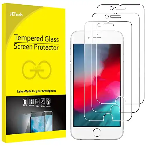 iPhone-Schutzfolie JETech Schutzfolie Panzerglas, 3 Stück