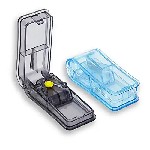 Tablettenteiler GeekerChip [2 Stück] mit Aufbewahrungsfach