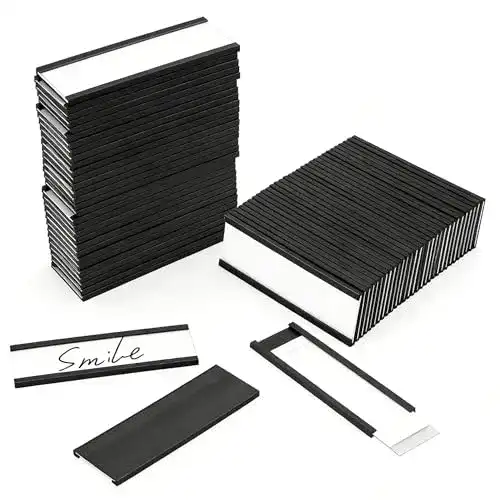 Magnetschilder Meetory 25mm x 75mm, 30 Stück C-Profil
