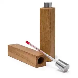 Weinthermometer Fairwerk mit Holzbox Eiche