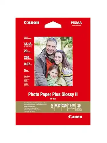 Fotopapier 13×18 Canon Fotopapier PP-201 glänzend 20 Blatt