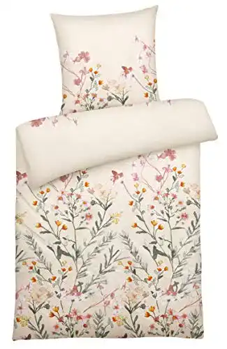 Perkal-Bettwäsche Carpe Sonno, Set mit Reißverschluss Sommer