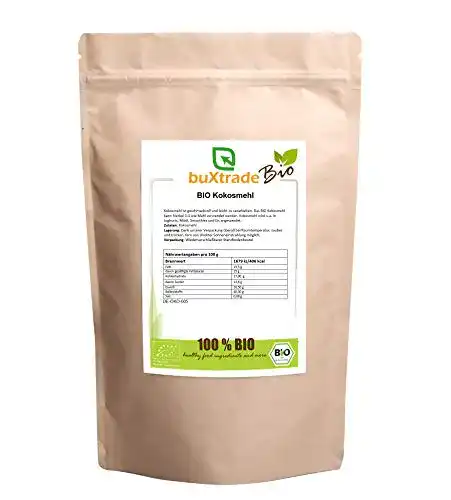 Die beste Kokosmehl Buxtrade 5 kg BIO | teilentölt | gemahlen | Glutenfrei 2026 Test Bestseller Kokosmehl Buxtrade 5 kg BIO | teilentölt | gemahlen | Glutenfrei