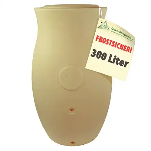 Regentonne AMUR Maja AMPHORE mit Pflanzschale, 300 L