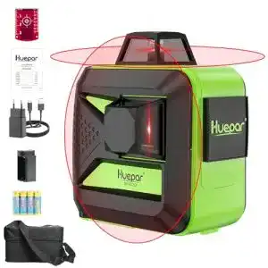 Huepar-Laser Huepar 602CR 2 x 360 Kreuzlinienlaser rot, 360 Grad