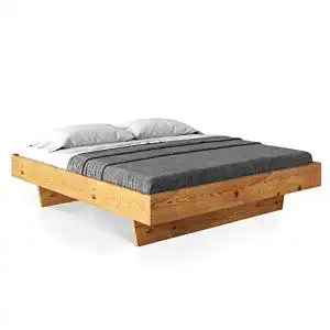 Futonbett 180 x 200 moebel-eins CURBY Massivholz Thermo-Fichte