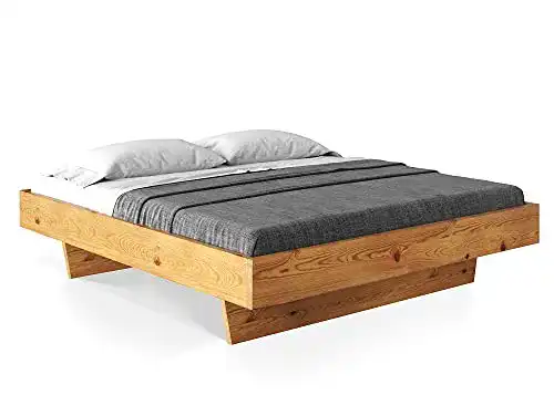 Futonbett 180 x 200 moebel-eins CURBY Massivholz Thermo-Fichte