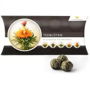 Teeblumen Flügelschwinger 6 Geschenk-Box Grüntee Variationen