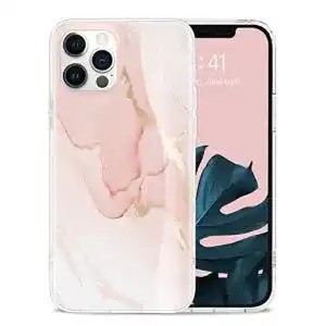 iPhone-12-Hülle Togestar Marmor, Silikon Handyhülle, Flexibel