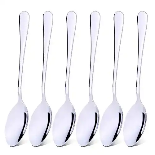 Esslöffel Qinglele Edelstahl 304 Löffel, 20,6 cm, Set 6 Stück