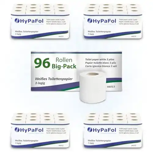 Toilettenpapier 3-lagig Hypafol Toilettenpapier motivgeprägt