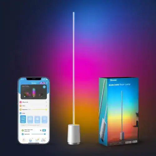 Minimal Lamp Govee LED Stehlampe Smart, WiFi RGBIC