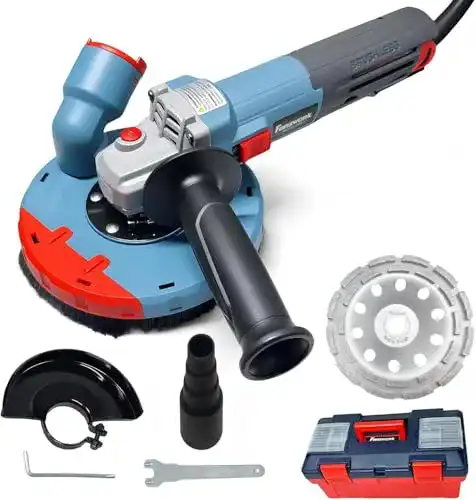 Betonschleifer FANZTOOL Betonfräse Winkelschleifer Absaughaube
