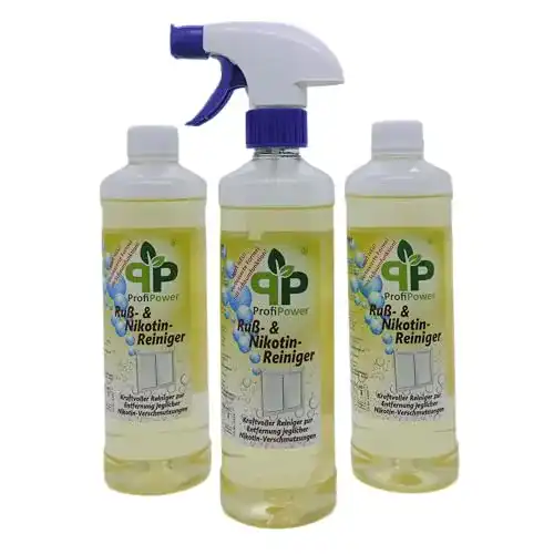 Nikotinentferner PROFI POWER Russ- und Nikotinreiniger 3x500ml