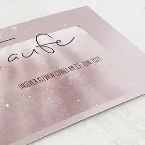 Taufkarte sendmoments Einladung zur Taufe, Babywunder, 5er