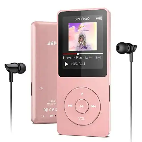 MP3-Player für Kinder AGPTEK MP3 Player 16GB Bluetooth 5.0