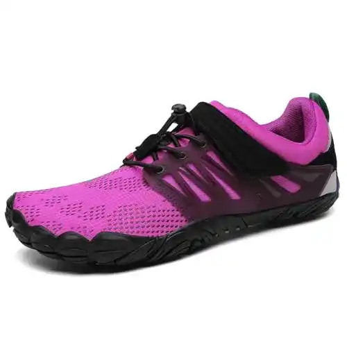 Barfußschuhe SAGUARO Damen Outdoor Zehenschuhe St.2 Violett