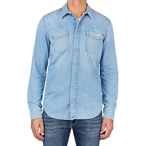 Jeanshemd Herren Pepe Jeans Hammond Shirt, Blue (Denim-pf1)