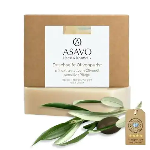 Die beste Olivenseife ASAVO Premium Olivenölseife, handgeschöpft, 95g 2026 Test Bestseller Olivenseife ASAVO Premium Olivenölseife, handgeschöpft, 95g