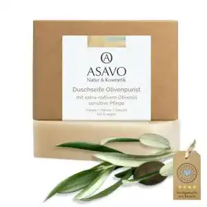 Olivenölseife ASAVO Premium, handgeschöpft, 95g