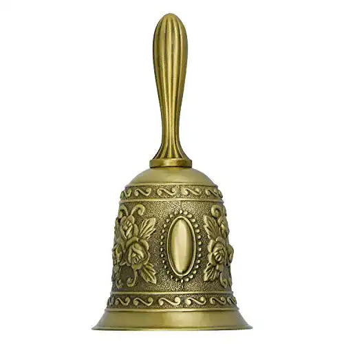 Handglocke DESON Traditionelle Rufglocke Zinklegierung