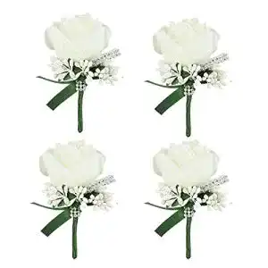 Boutonniere DIYARTS Anstecknadel Hochzeit, Hochzeit, 4 Stück