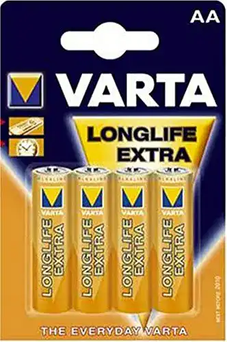 Batterie Varta Longlife Extra Alkaline AA Mignon 4er Pack