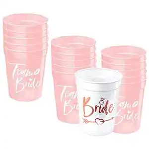 Brautbecher Gotetiso 15 Stück Bachelorette Party Cups Braut und Team