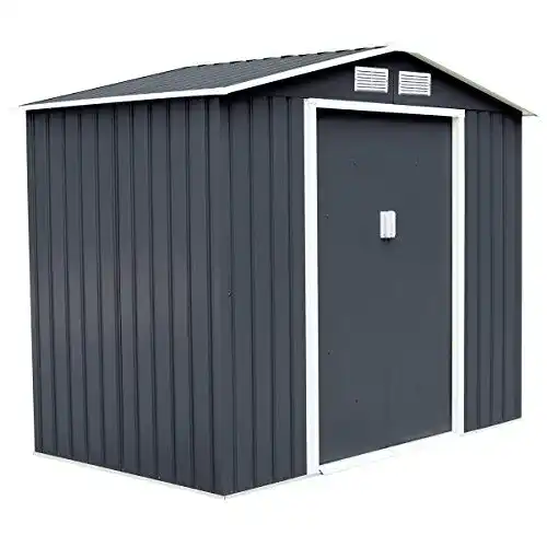 Gartenhaus Metall COSTWAY Metall Gerätehaus 277x191x192cm