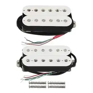 Humbucker FLEOR Double Coil Tonabnehmer Set Hals 50mm