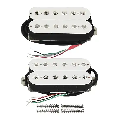 Humbucker FLEOR Double Coil Tonabnehmer Set Hals 50mm