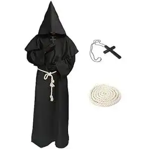 Mönchskutte Xinlong Halloween Mönch Robe Priester Herren