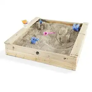 Sandkasten (Holz) Plum quadratischer Kinder Holz Sandkasten