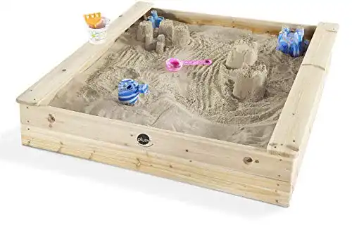 Sandkasten (Holz) Plum quadratischer Kinder Holz Sandkasten