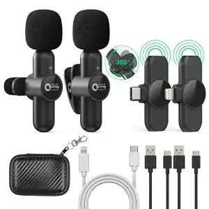 Mini-Mikrofon QTREE intelligence Wireless Lavalier Mikrofon