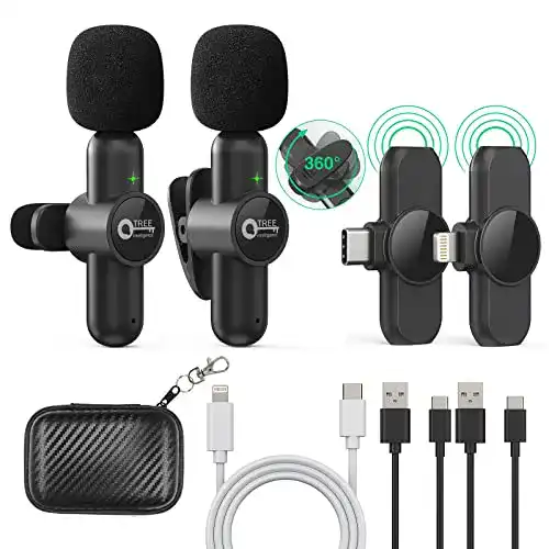 Mini-Mikrofon QTREE intelligence Wireless Lavalier Mikrofon