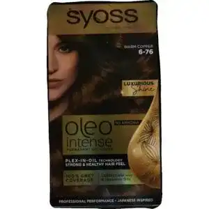 Kupfer-Haarfarbe Syoss Oleo Intense Haarfarbe, 6-76 Warmes Kupfer