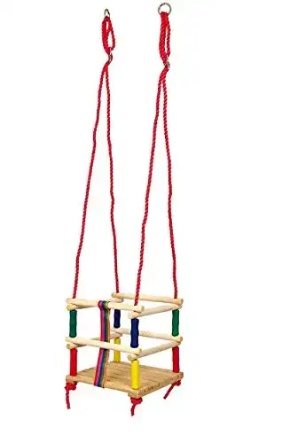 Gitterschaukel small foot 6997 Kleinkindschaukel mit Gurt