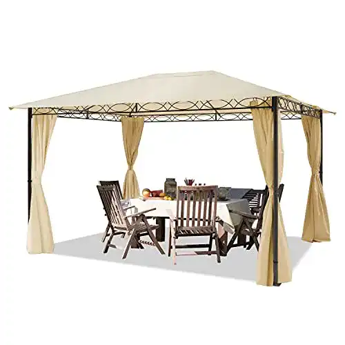 Pavillon (3×4) TOOLPORT Gartenpavillon 3×4 m wasserdicht