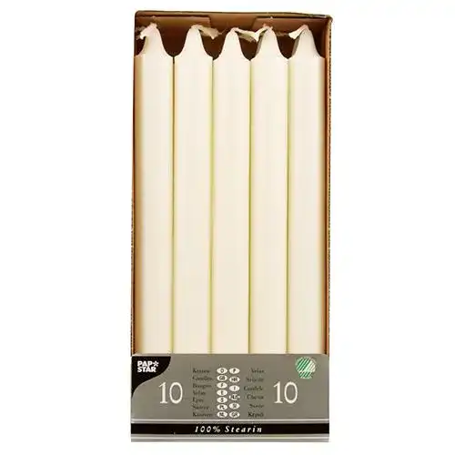 Stearin-Kerzen Kerzen & Brennzubehör 10 Kronkerzen Ø 2,2 mm