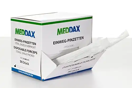 Splitterpinzette MEDDAX Einmal-Pinzetten steril 50 Stück