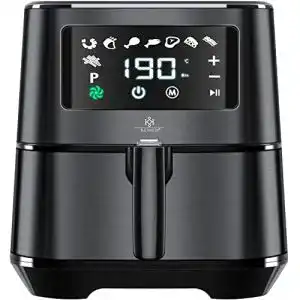Heißluftfritteuse KESSER ® XXL 5,5 Liter Edelstahl, inkl.Brotbackkorb
